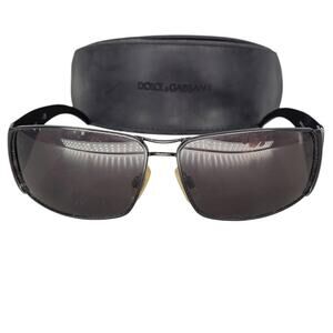 Dolce & Gabbana‎ DG832 Black Wrap Around Frame Men's Sunglasses